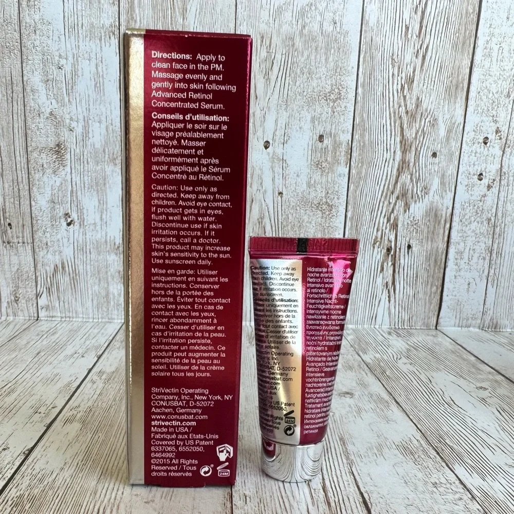 StriVectin-AR Advanced RETINOL Night Moisturizer Cream NEW 4 Travel Tubes